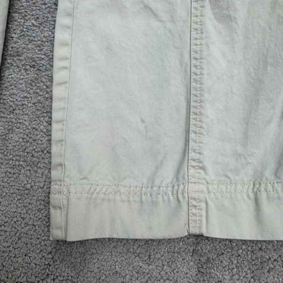 Abercrombie & Fitch Cargo Wide Leg Pants Womens 26/2S Short Khaki Cotton Utility - Picture 5 of 16